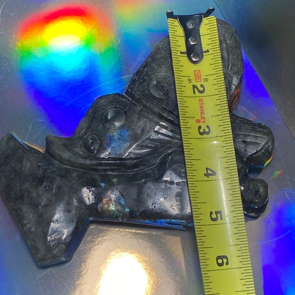 Natural Crystal Labradorite Quartz Butterfly Gems Goddess Healing Reiki 801g - Picture 4 of 7